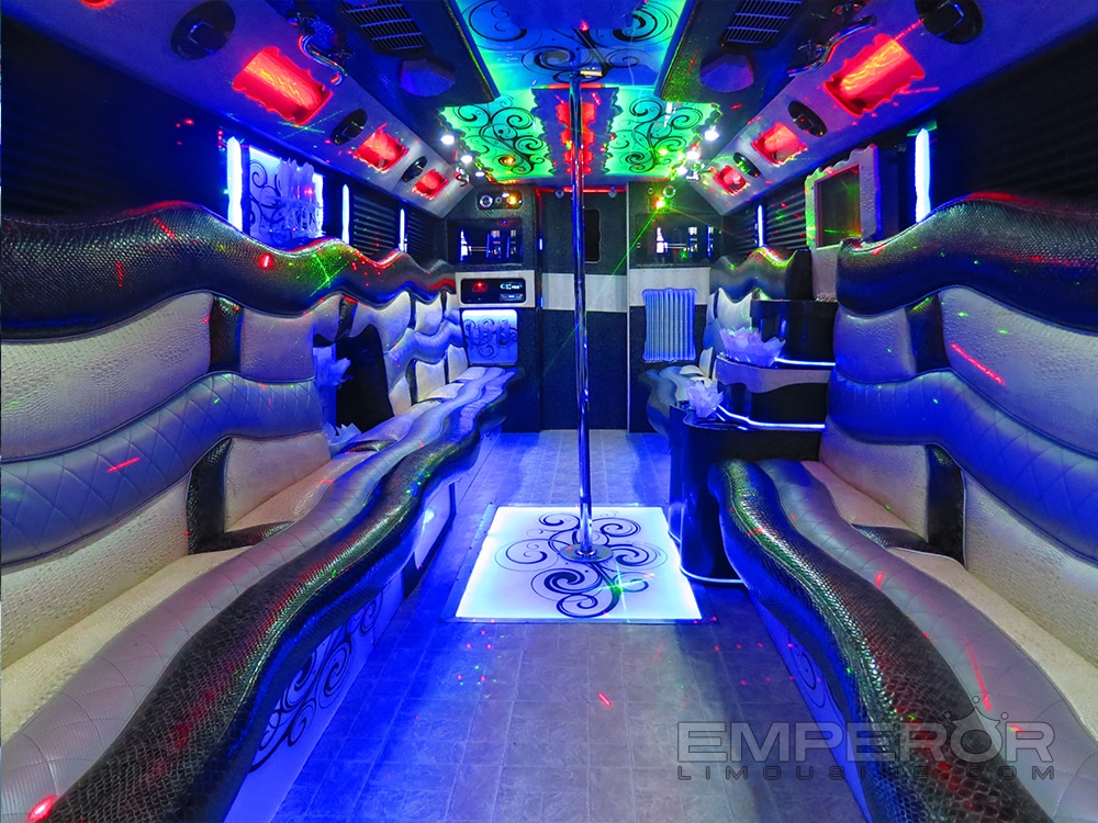 austin 15 passenger limo bus party buses rental services discount best rates lowest pricing affordable