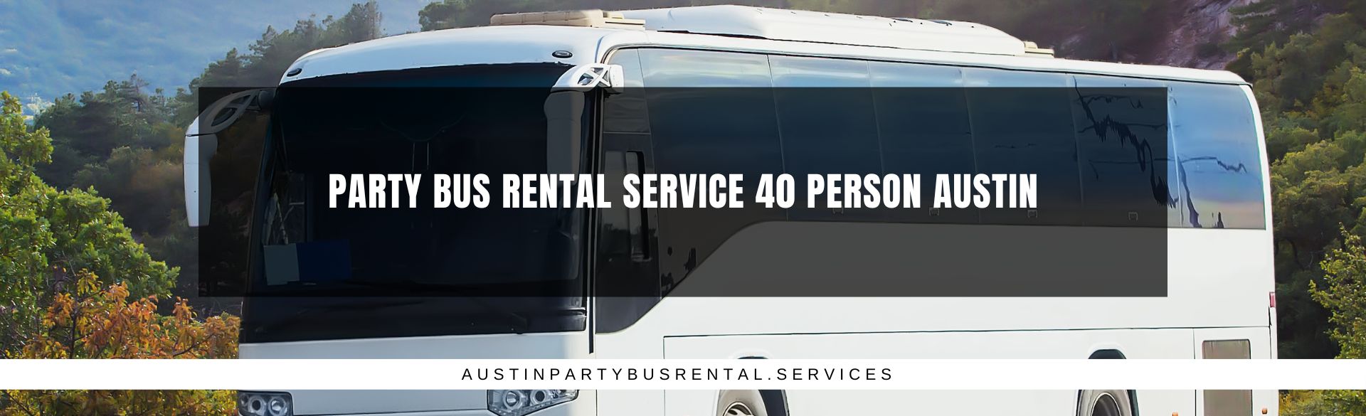 Party Bus Rental Service 40 Person Austin
